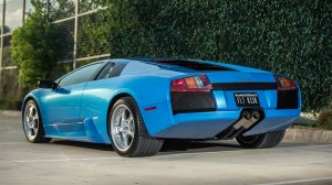 A 2003 Lamborghini Murciélago supercar.